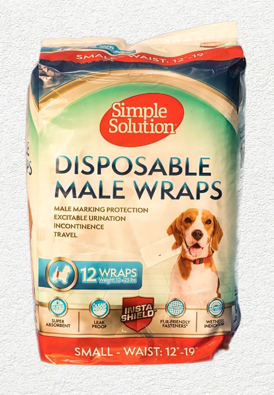 Simple Solution Disposable Male Wraps - Small (12 Pack)