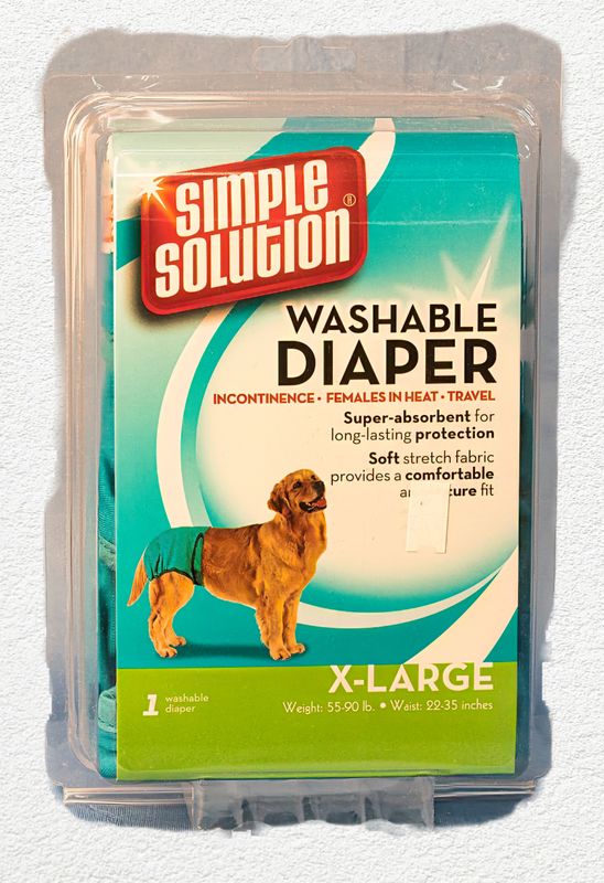 Simple Solution Washable Female Dog Diapers - Extra Large
