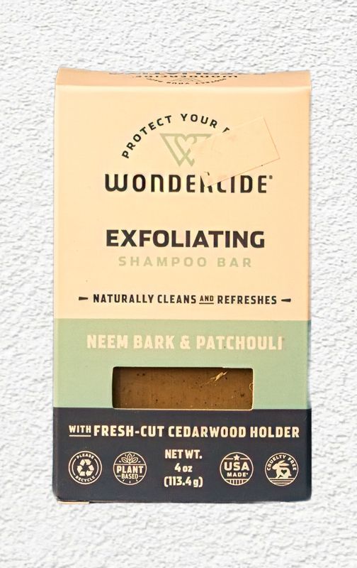 Wondercide Exfoliating Shampoo Bar, 4 oz
