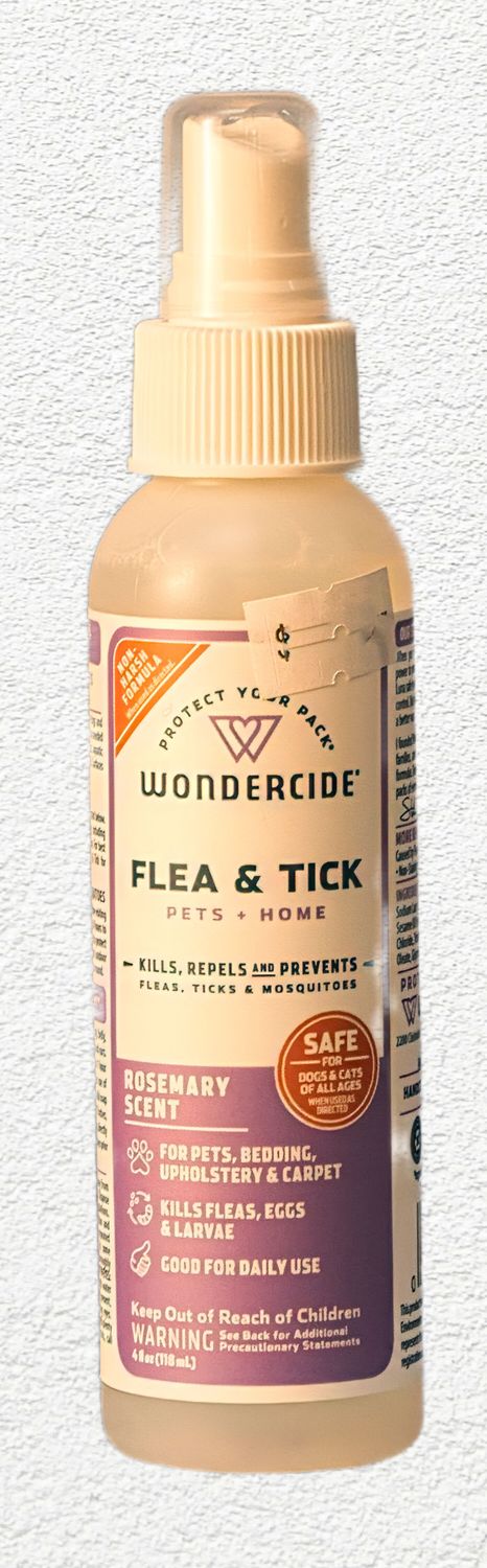 Wondercide Flea, Tick & Mosquito Spray for Pets + Home - Rosemary Scent, 4 oz