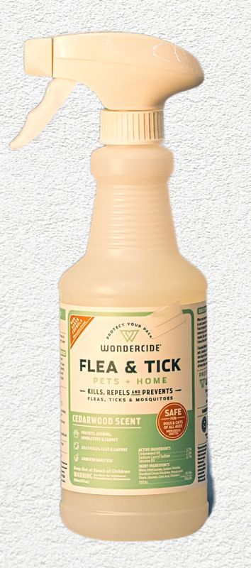 Wondercide Flea & Tick Spray for Pets + Home - Cedarwood Scent, 16 oz