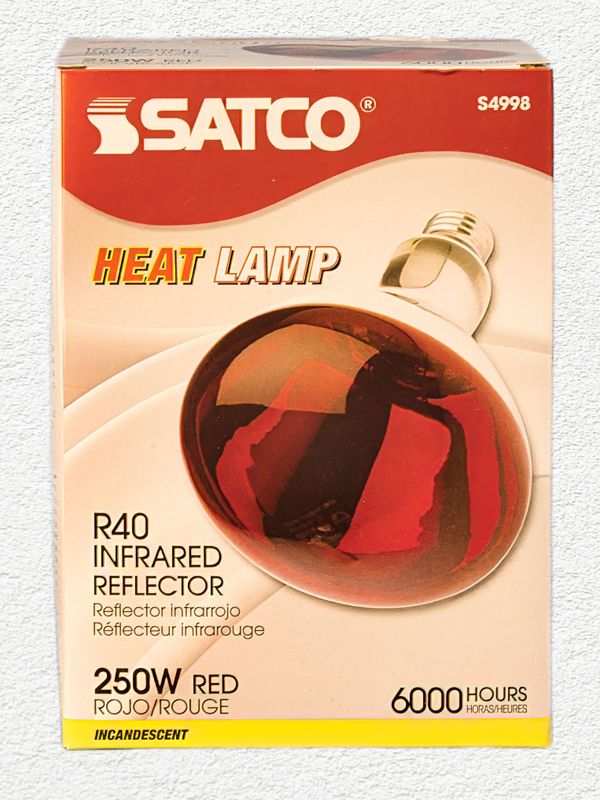 Satco Heat Lamp Indoor Bulb Red 250Watt