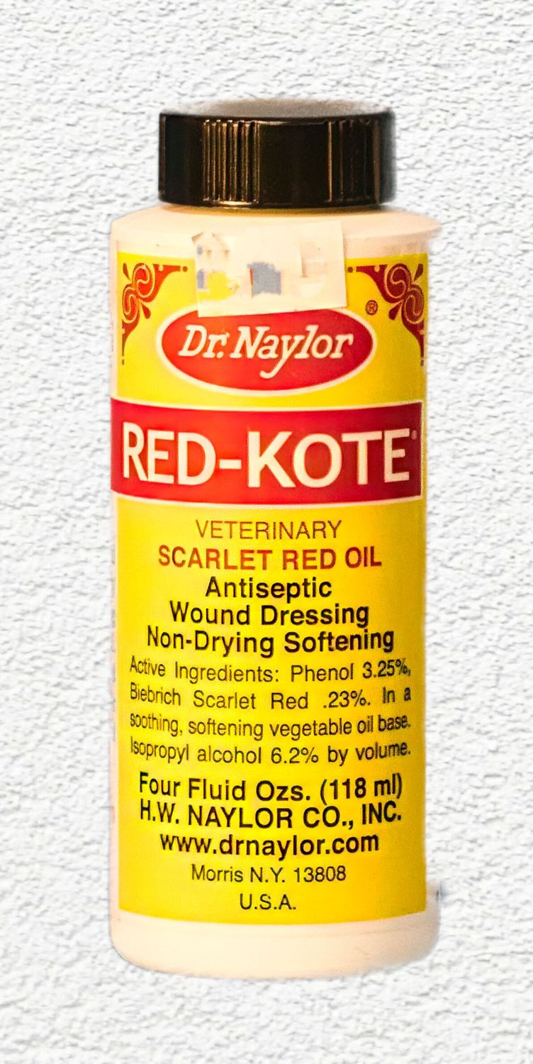 Dr. Naylor Red-Kote Wound Dressing with Dauber - 4 oz