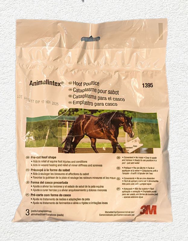 3M Animalintex Hoof Poultice Pad, 5.5" x 5.5", 3-Pack