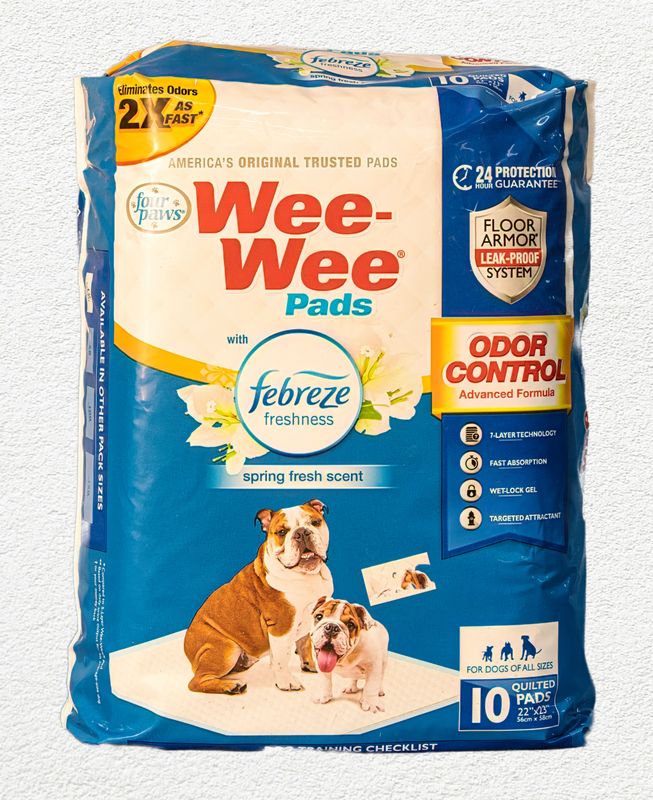 Four Paws Wee Wee Pads Odor Control with Febreze Freshness 10ct