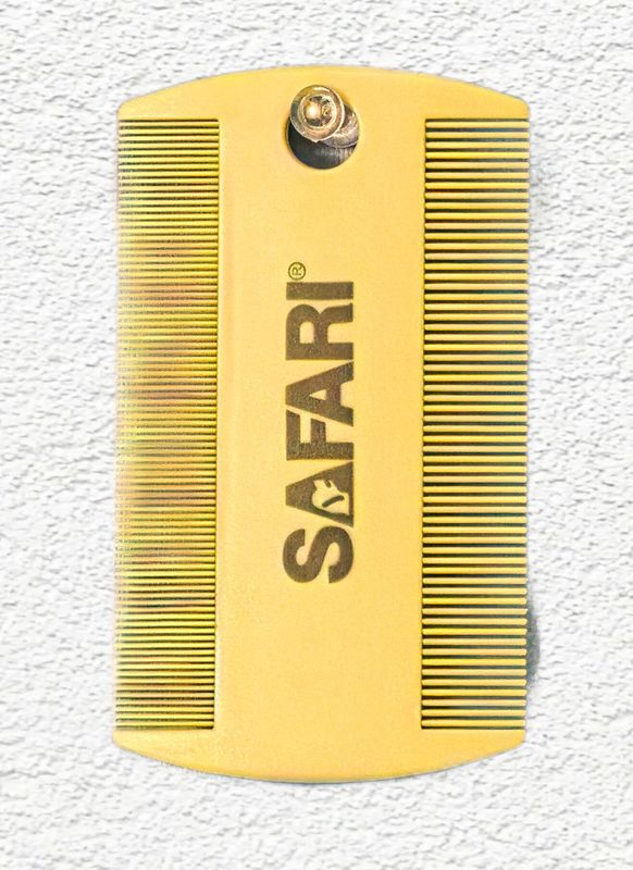 Safari Double-Sided Plastic Flea Comb