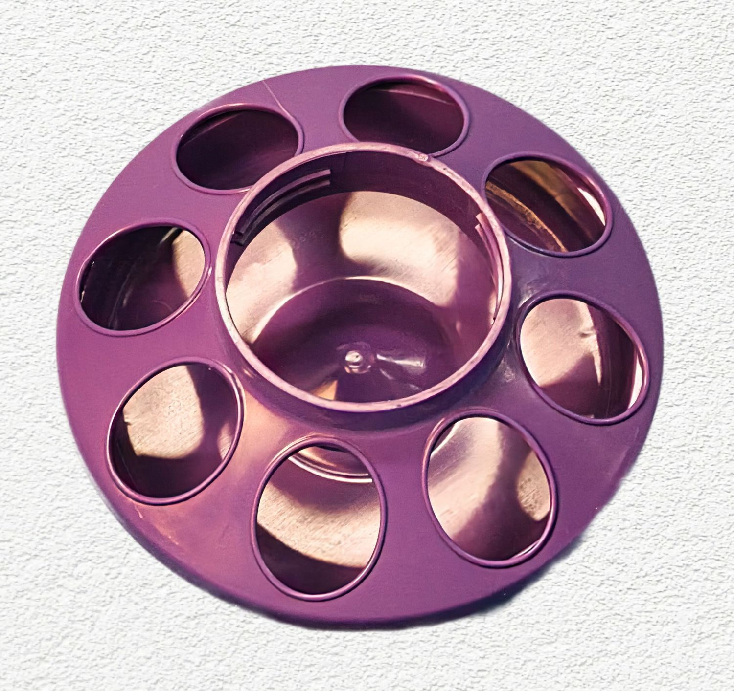 Little Giant Plastic Poultry Feeder Base – 1 Quart (Purple)