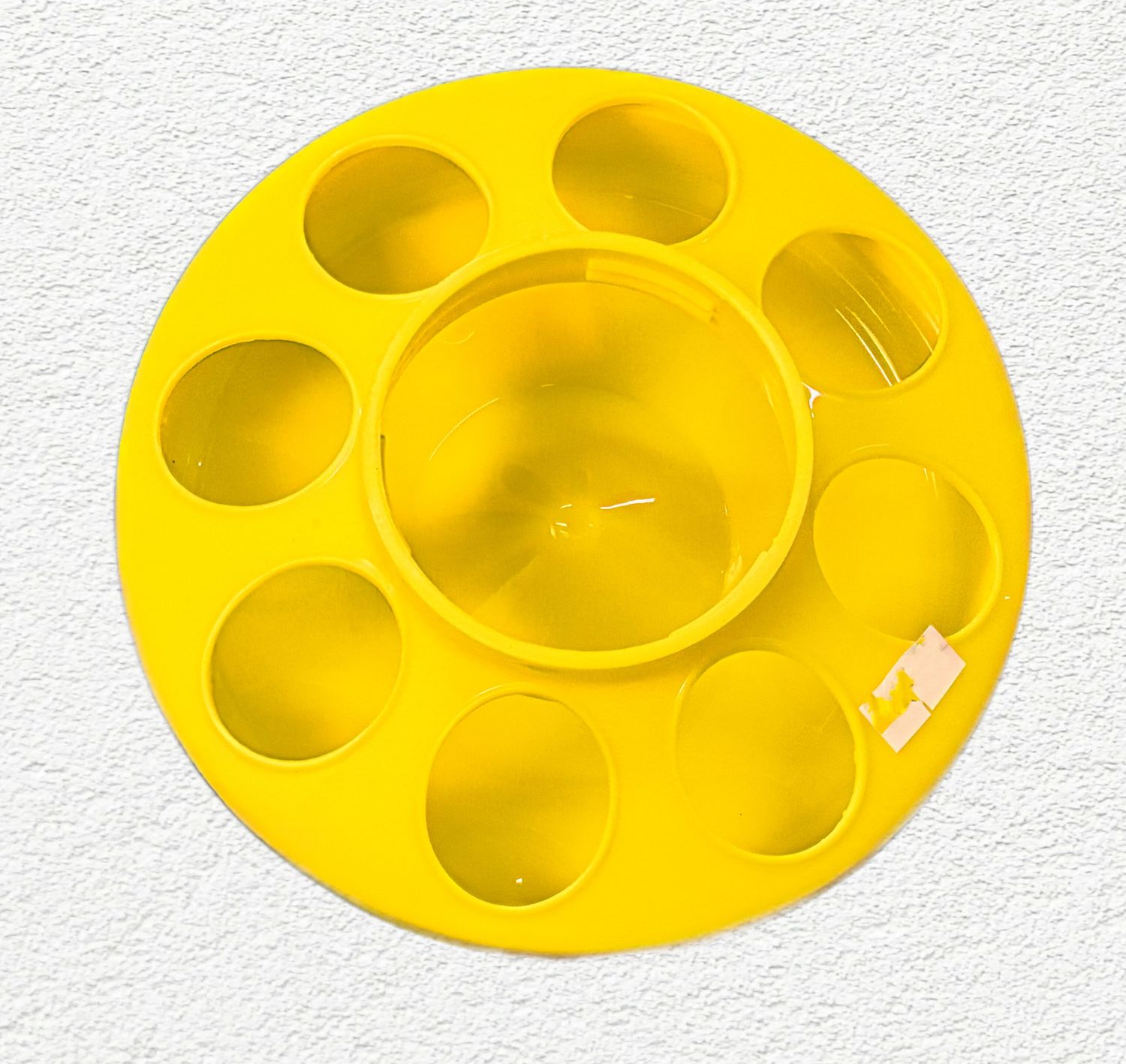 Little Giant Plastic Poultry Feeder Base – 1 Quart (Yellow)