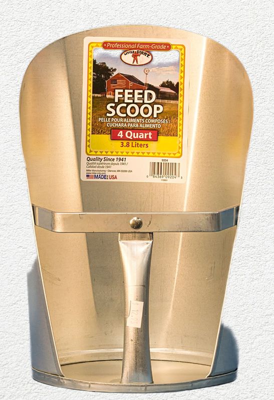 Little Giant 4 Quart Galvanized Feed Scoop