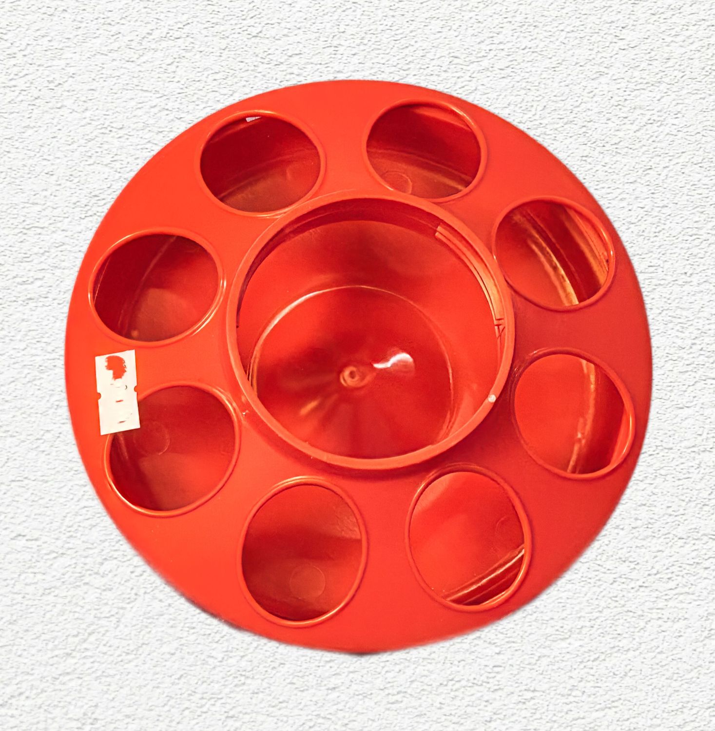Little Giant Plastic Poultry Feeder Base – 1 Quart (Red)