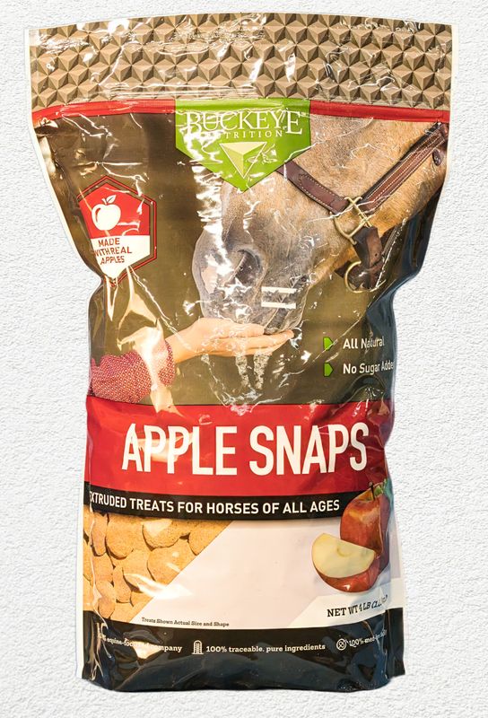 Buckeye Nutrition Apple Snaps Horse Treats, 4 lb