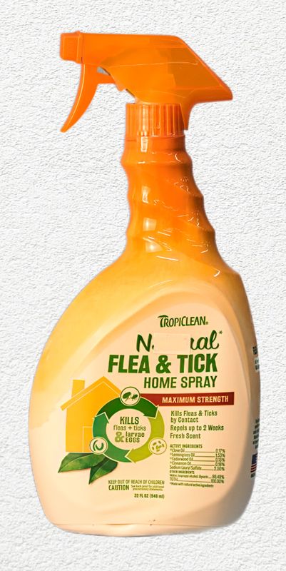 TropiClean Natural Flea & Tick Home Spray, 32 oz