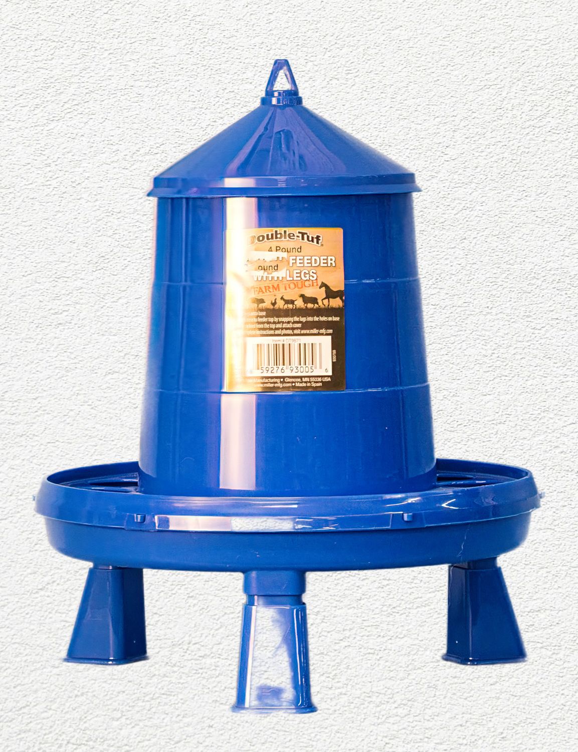 Double-Tuf Poultry Feeder with Legs, 4 lb