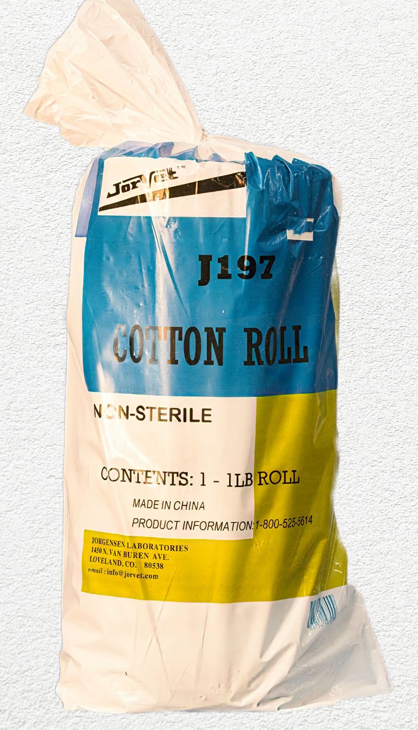 JorVet Practical Cotton Roll, 1 lb