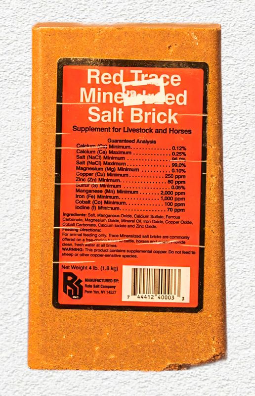 Roto Salt Champion's Choice Trace Mineral Salt Brick - 4 lb