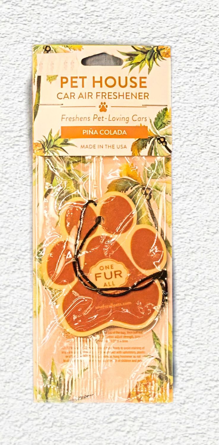 Pet House Car Air Freshener - Pina Colada
