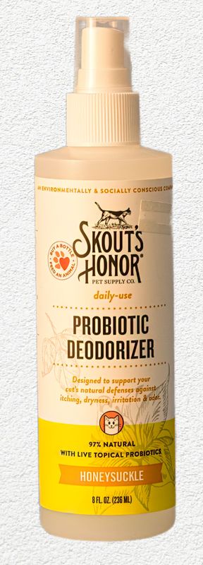 Skout's Honor Cat Probiotic Deodorizer - Honeysuckle 8oz