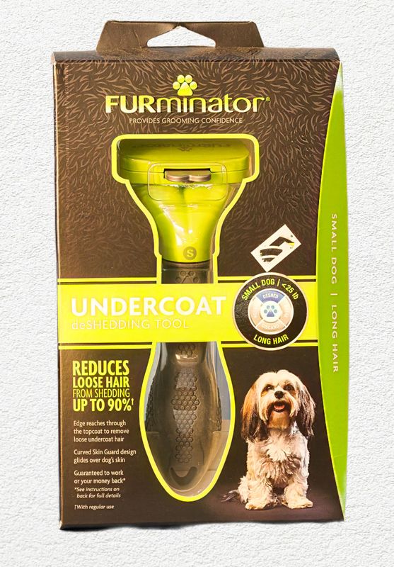 FURminator Long Hair Deshedding Tool for Small Dogs