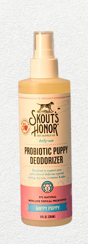 Skout's Honor Probiotic Daily Use Happy Puppy Deodorizer - 8 oz