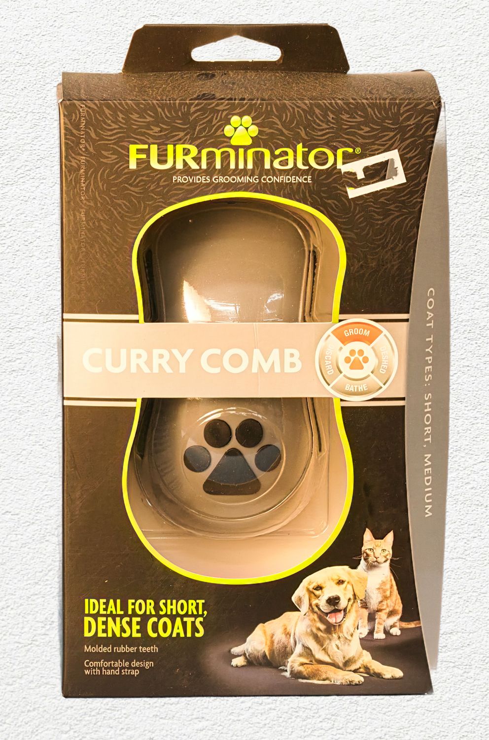 FURminator Curry Comb for Dogs