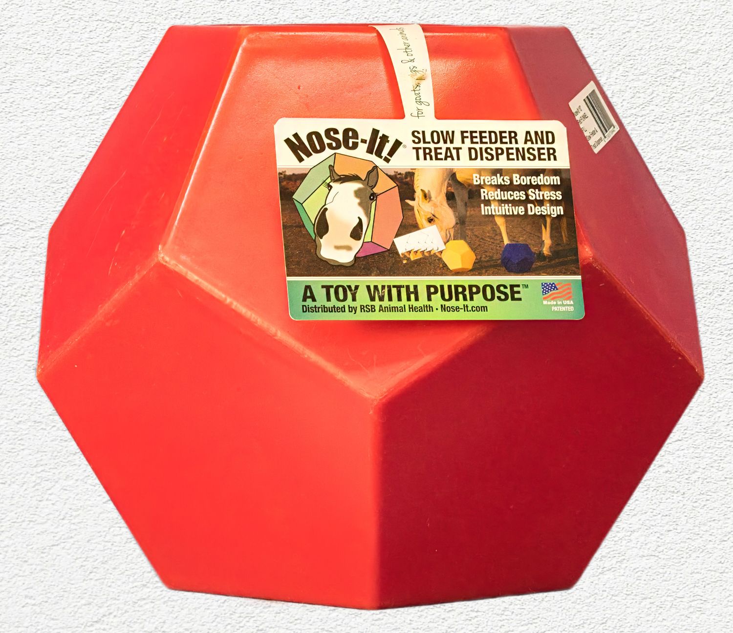 Nose-It! Equine Ball Funnel Fill Treat Dispenser & Slow Feeder