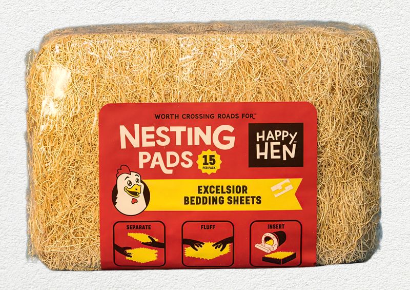 Happy Hen Excelsior Nesting Pads - 15 Count