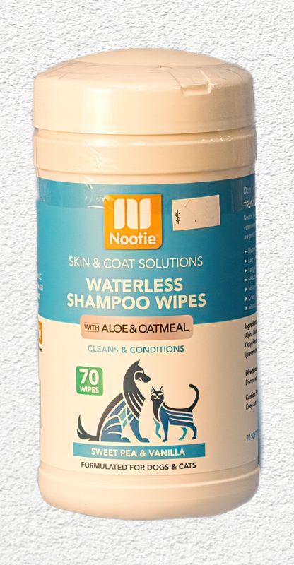 Nootie Waterless Shampoo Wipes - Sweet Pea & Vanilla (70 Count)