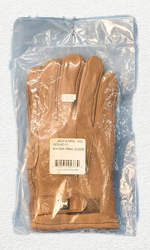 JACKS WINTER TRAIL GLOVES ACORN SIZE 11 0
