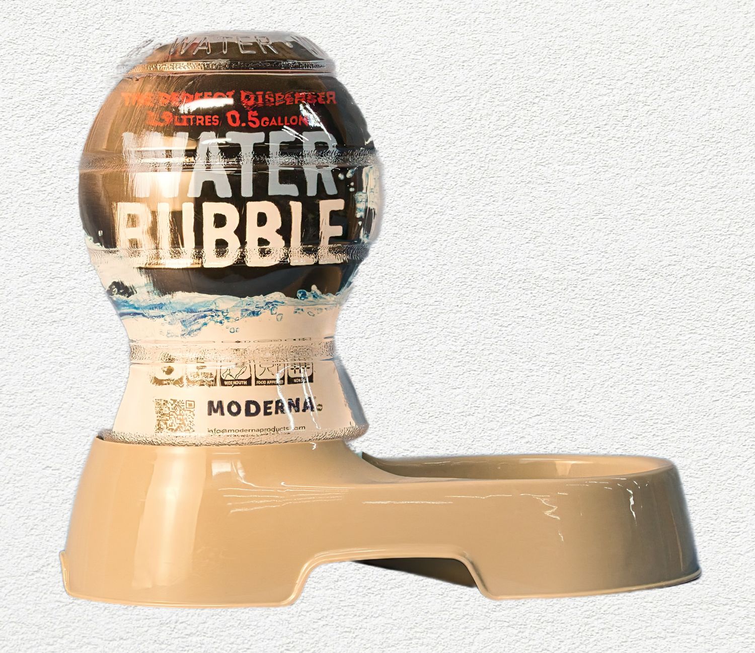 Moderna Water Bubble Pet Waterer, 1 Gallon