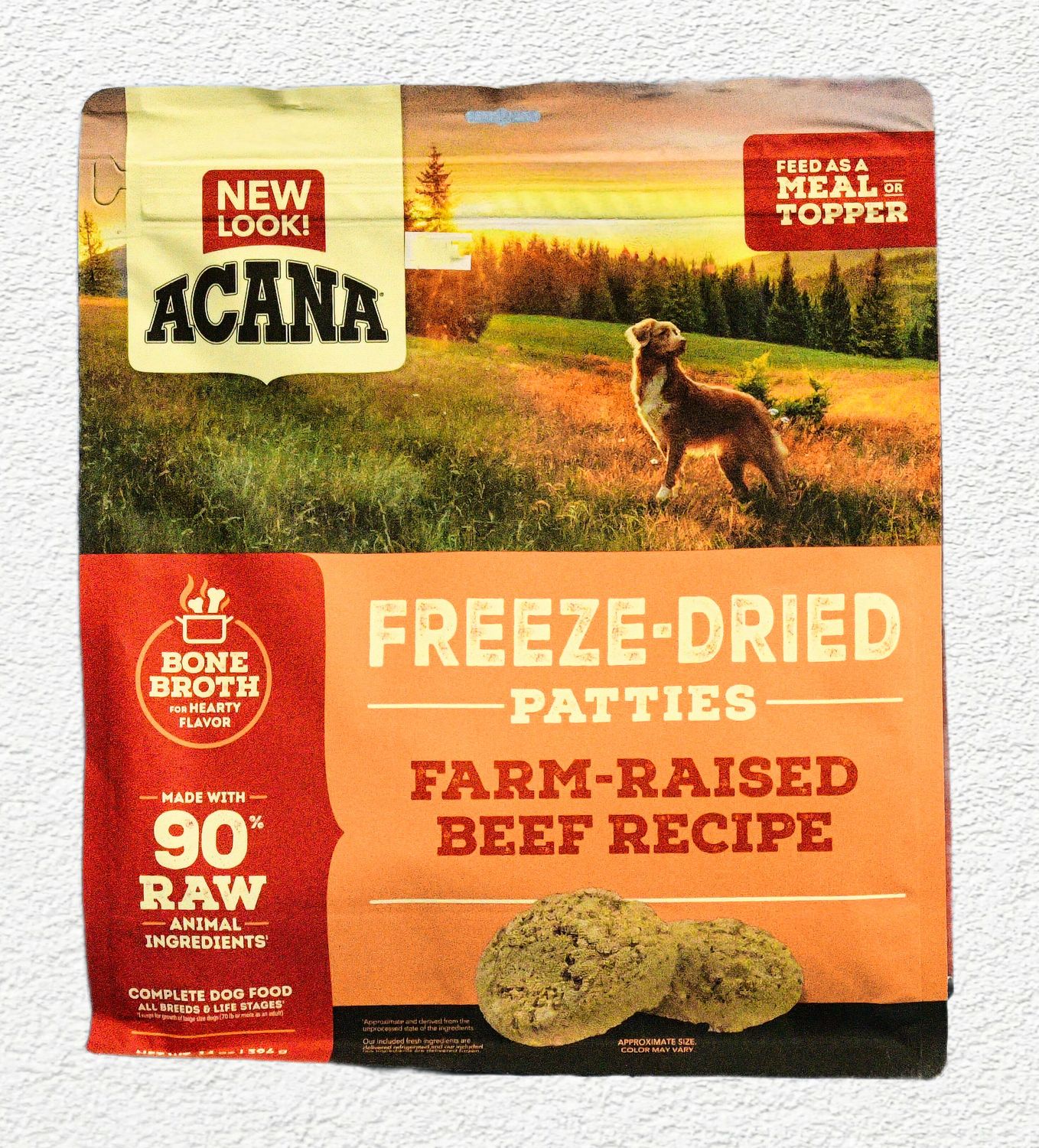 Acana Freeze-Dried Dog Food, Ranch-Raised Beef Recipe, 14 oz