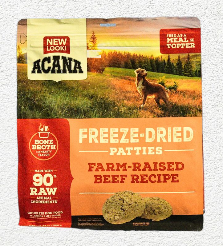 Acana Freeze-Dried Dog Food, Ranch-Raised Beef Recipe, 14 oz