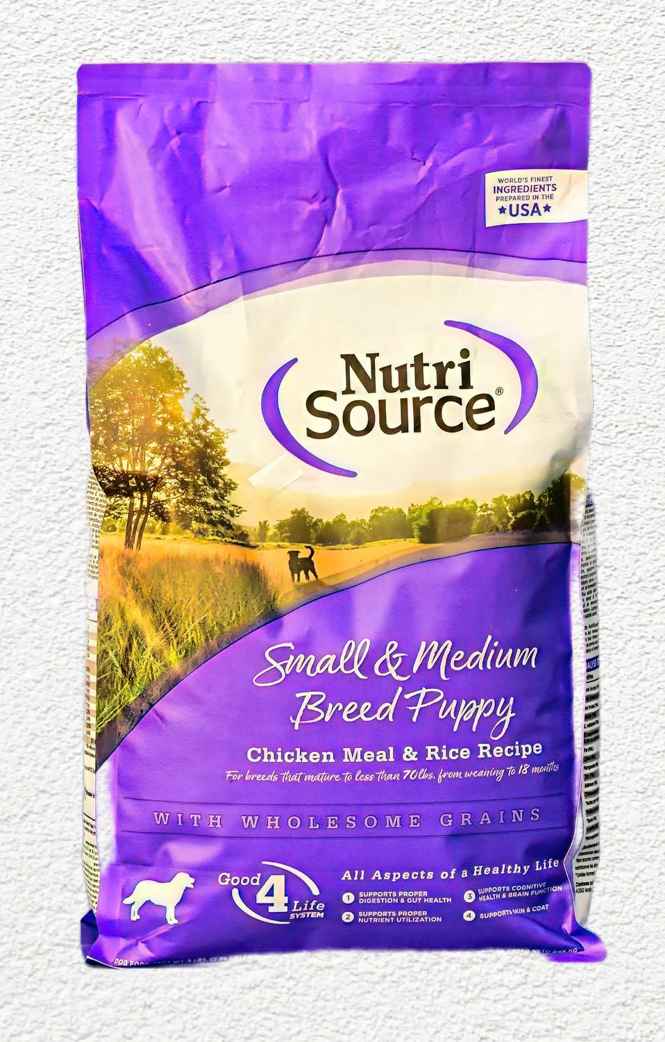 NutriSource Small and Medium Breed Puppy Chicken & Rice Dog Food - 4 lb