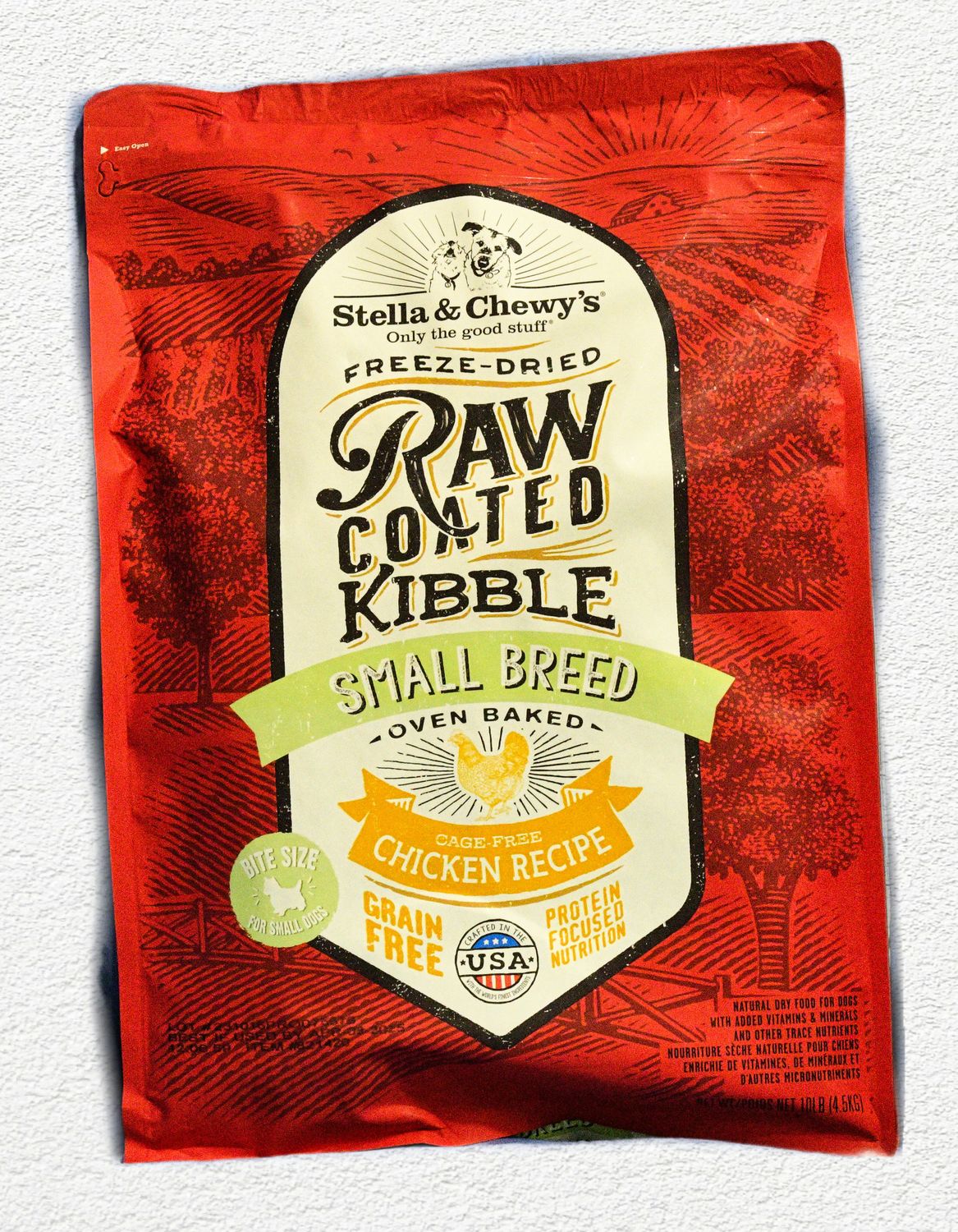 Stella & Chewy's Raw Coated Kibble Small Breed Chicken Recipe Dog Food, 10 lb