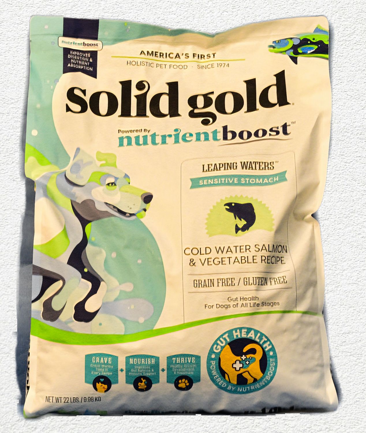 Solid Gold Nutrientboost Leaping Waters Dry Dog Food, 22 lbs