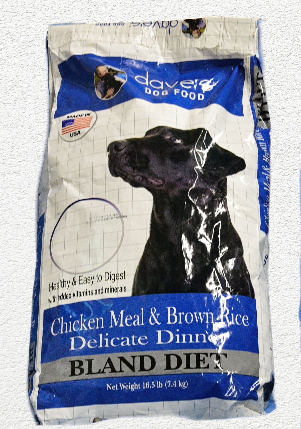 Dave's Natural Dry Dog Food, Delicate Dinners, Easy to Digest, Chicken Meal, Rice & Oatmeal, 16 lb