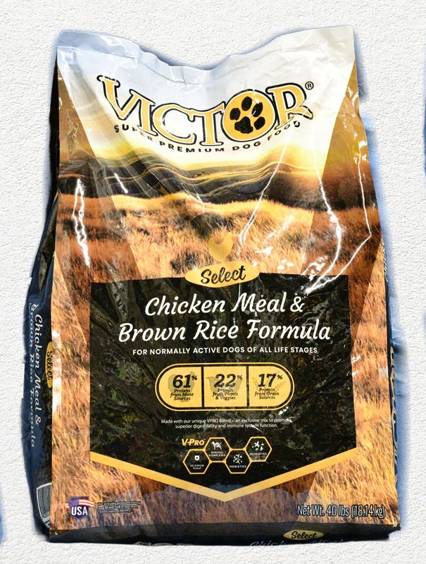 Victor Select Chicken Meal & Brown Rice Formula Dry Dog Food, 40 lb