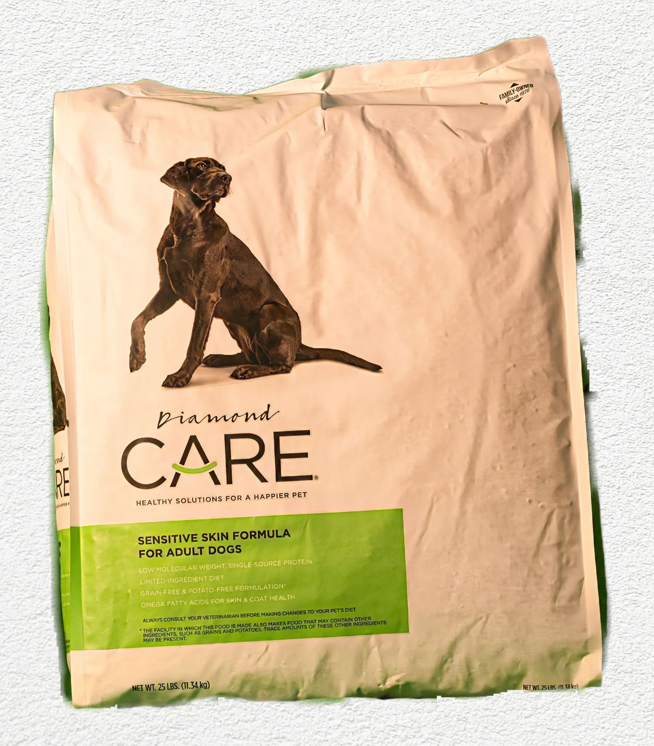 Diamond CARE Sensitive Skin Hydrolyzed Formula for Adult Dogs, 25 lb