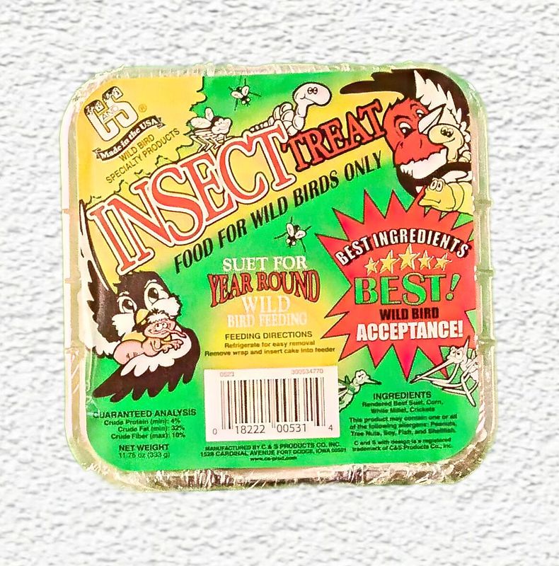 C&S Insect Treat Suet Cake, 11.75 oz.