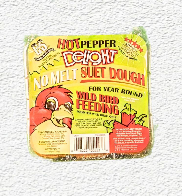 C&S Hot Pepper Delight No-Melt Suet Dough, 11.75 oz.