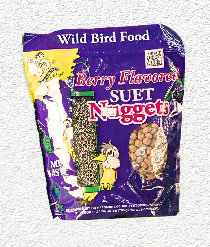 C&S Berry Flavored Wild Bird Suet Nuggets, 27 oz.