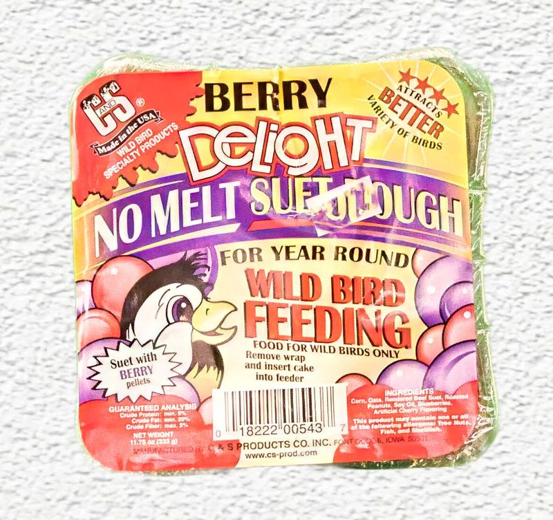 C&S Berry Delight No-Melt Suet Dough, 11.75 oz.