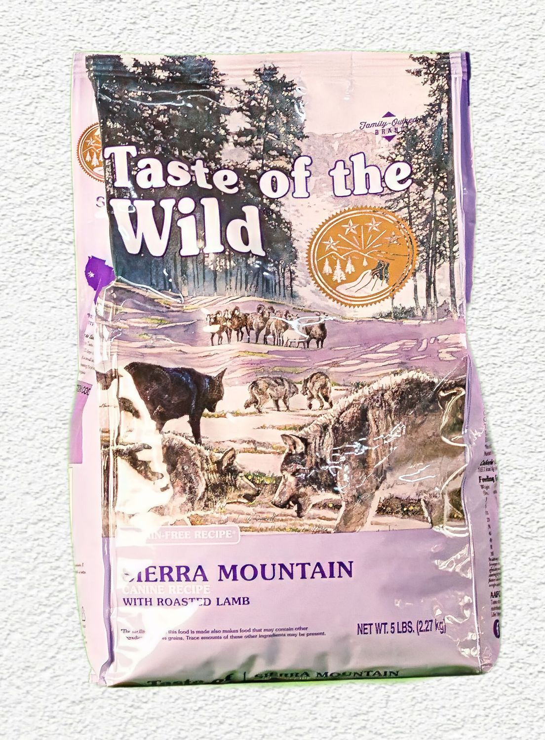 Taste of the Wild Canine Recipe Grain - Free Sierra Mountain with Roasted Lamb - 5 lb