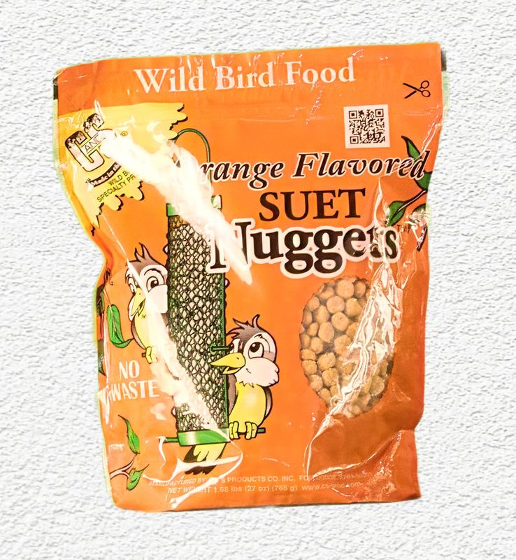 C&S Orange Flavored Wild Bird Suet Nuggets, 27 oz.