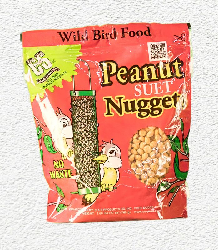 C&S Peanut Flavored Wild Bird Suet Nuggets, 27 oz.