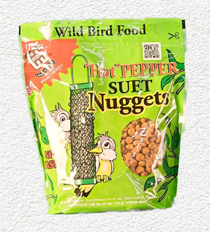 C&S Hot Pepper Wild Bird Suet Nuggets, 27 oz.