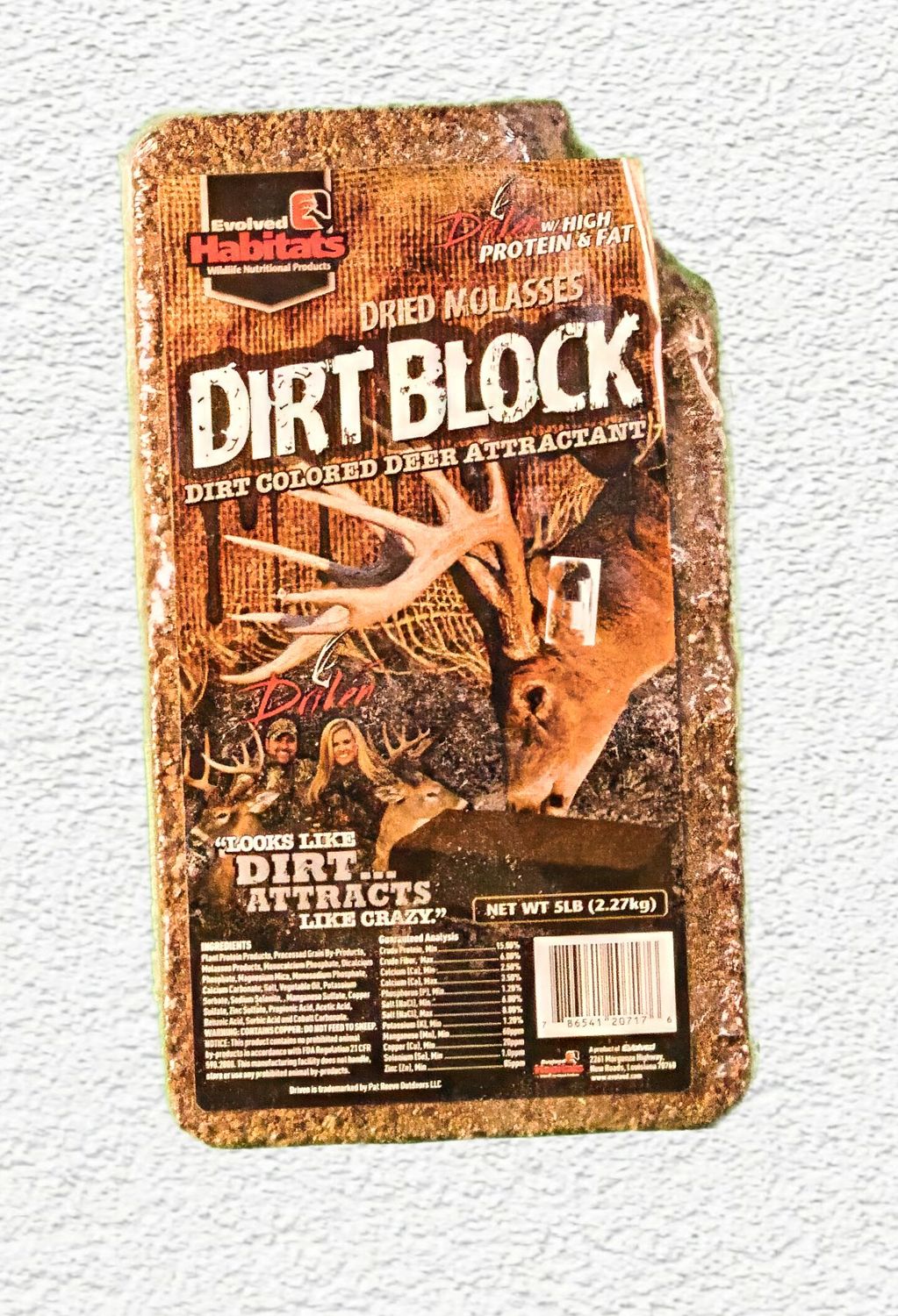 DEER BLOCK DIRT BLOCK DRIED MOLASSES 5 - LB