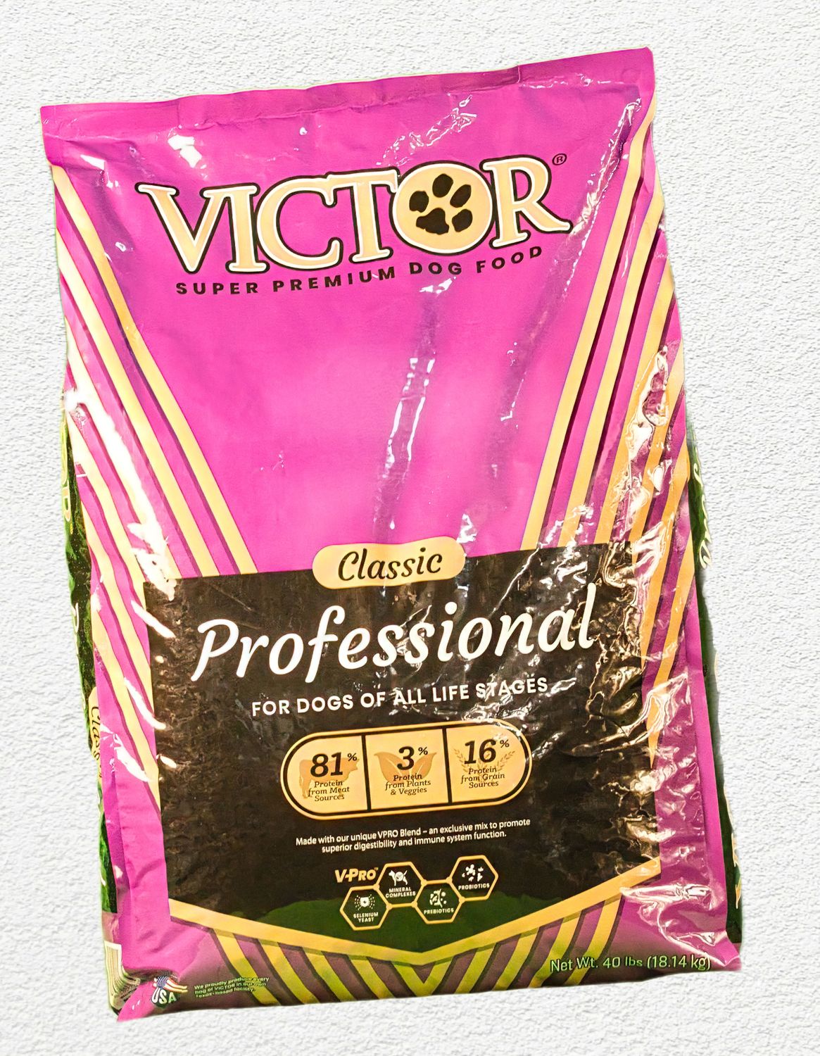 Victor Professional Formula Dry Dog Food, 40 lb