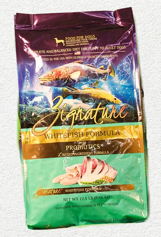 Zignature Whitefish Formula Dry Dog Food, 12.5 lb