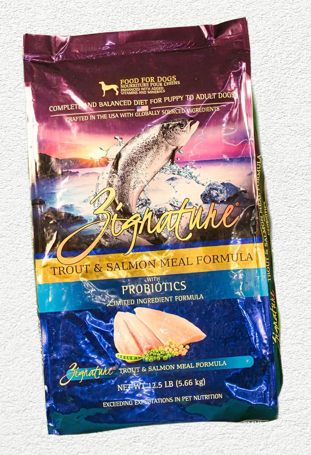 Zignature Trout & Salmon Meal Formula Dry Dog Food, 12.5 lb