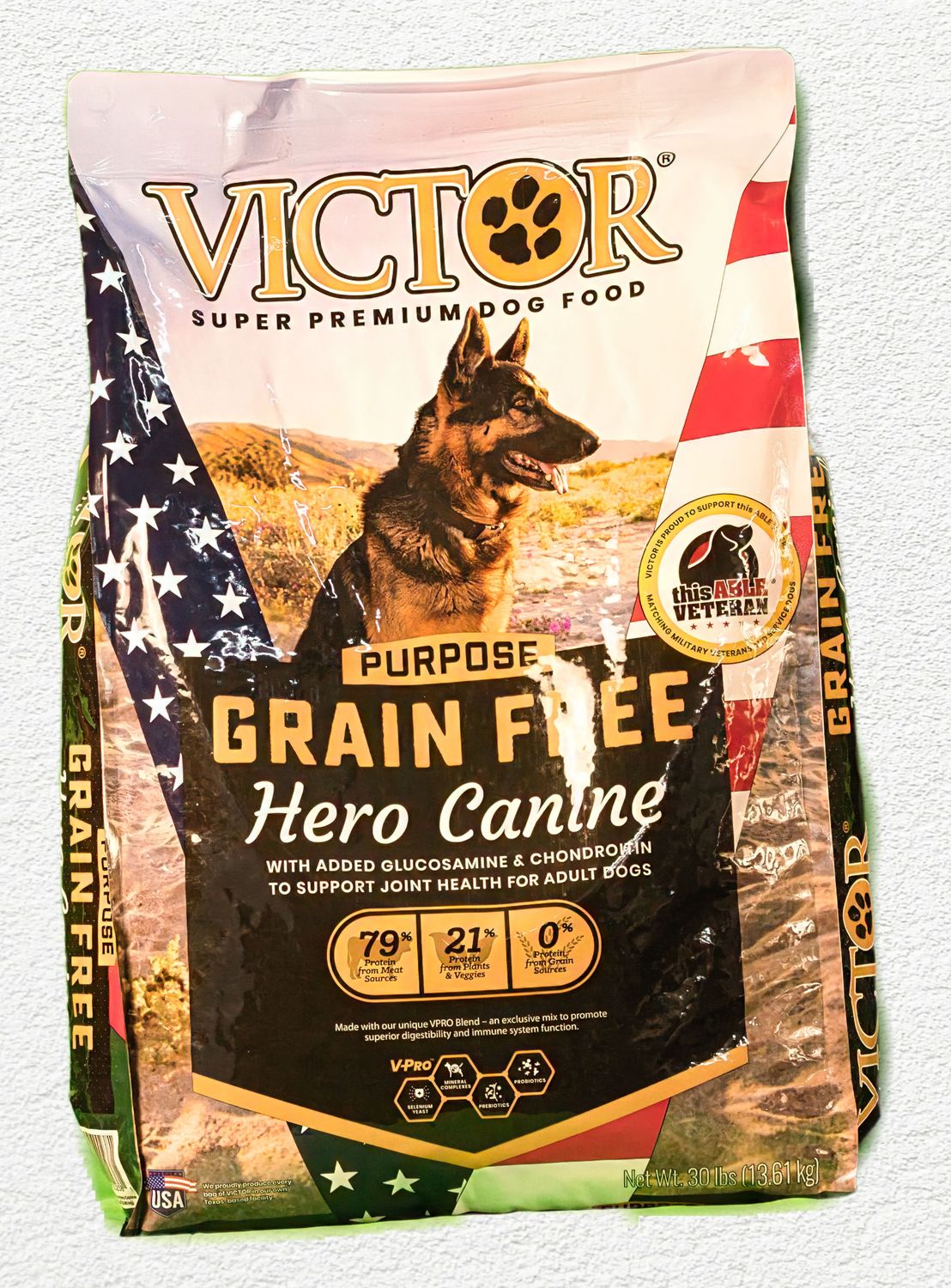 Victor Purpose Grain-Free Hero Canine Formula Dry Dog Food, 30 lb Victor Purpose Grain-Free Hero Canine Formula Dry Dog Food, 30 lb